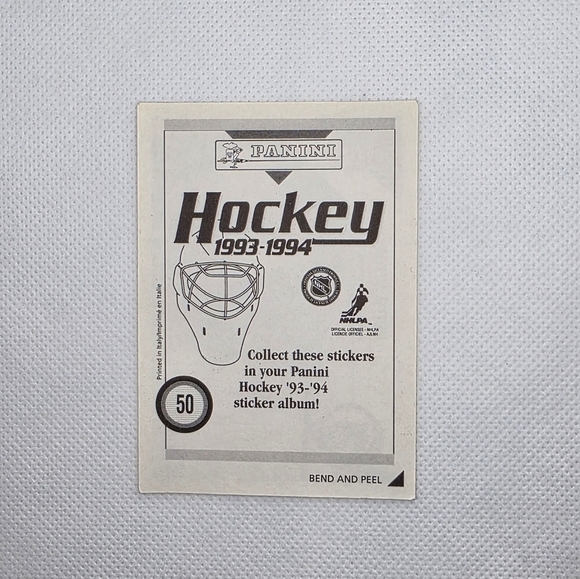 1993-94 Panini Hockey Keith Acton Philadelphia Flyers #50 Sticker - Picture 3 of 3